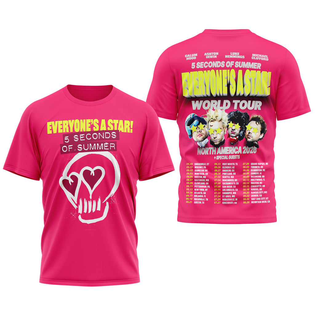 Premium 5SOS 2026 Tour 3D Shirt MM