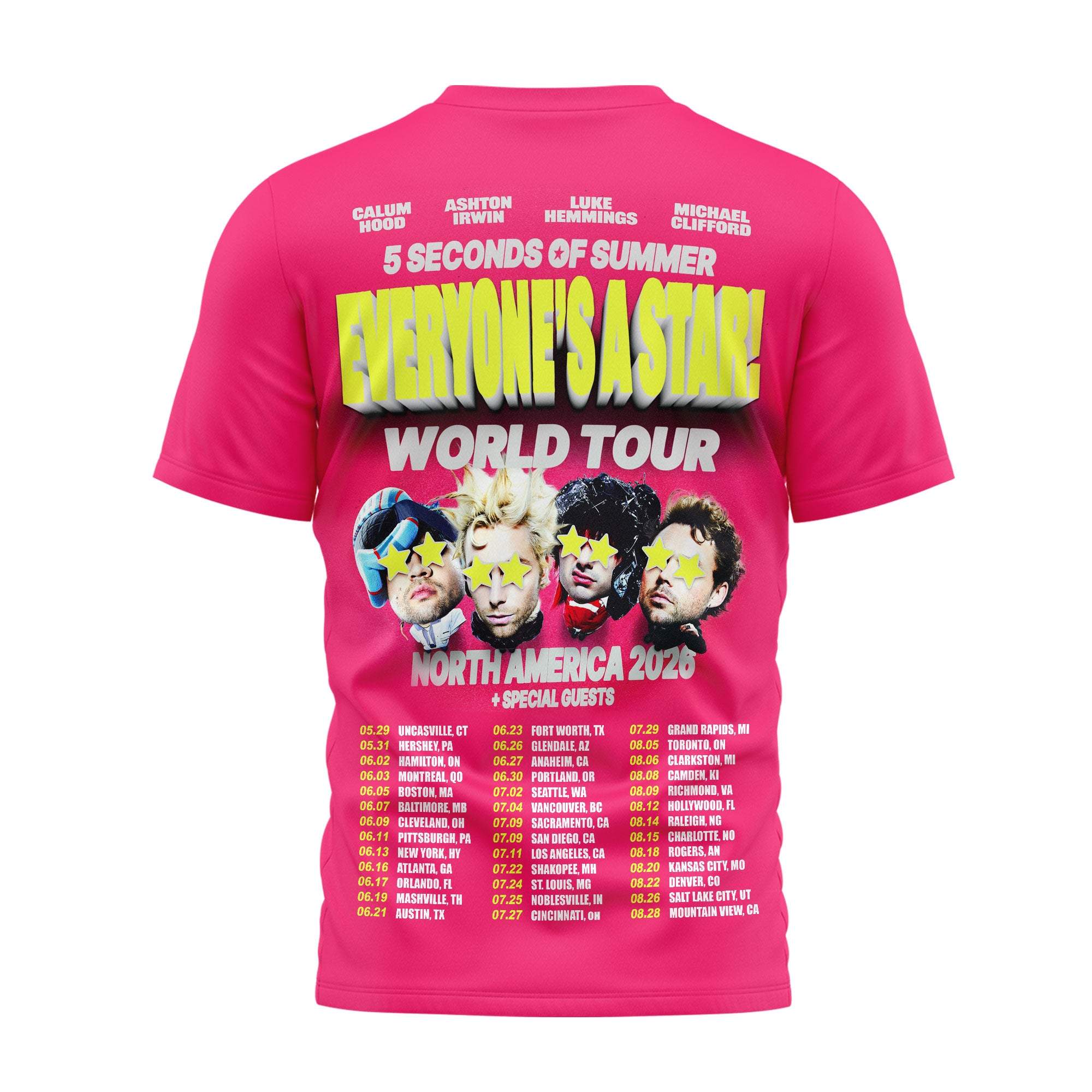 Premium 5SOS 2026 Tour 3D Shirt MM