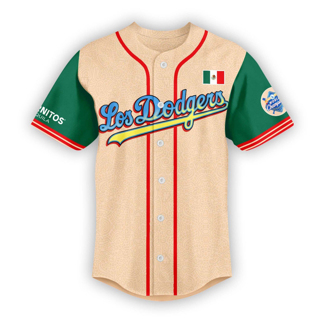 _  Los Angeles Dodger Mexican Heritage Combo Jersey