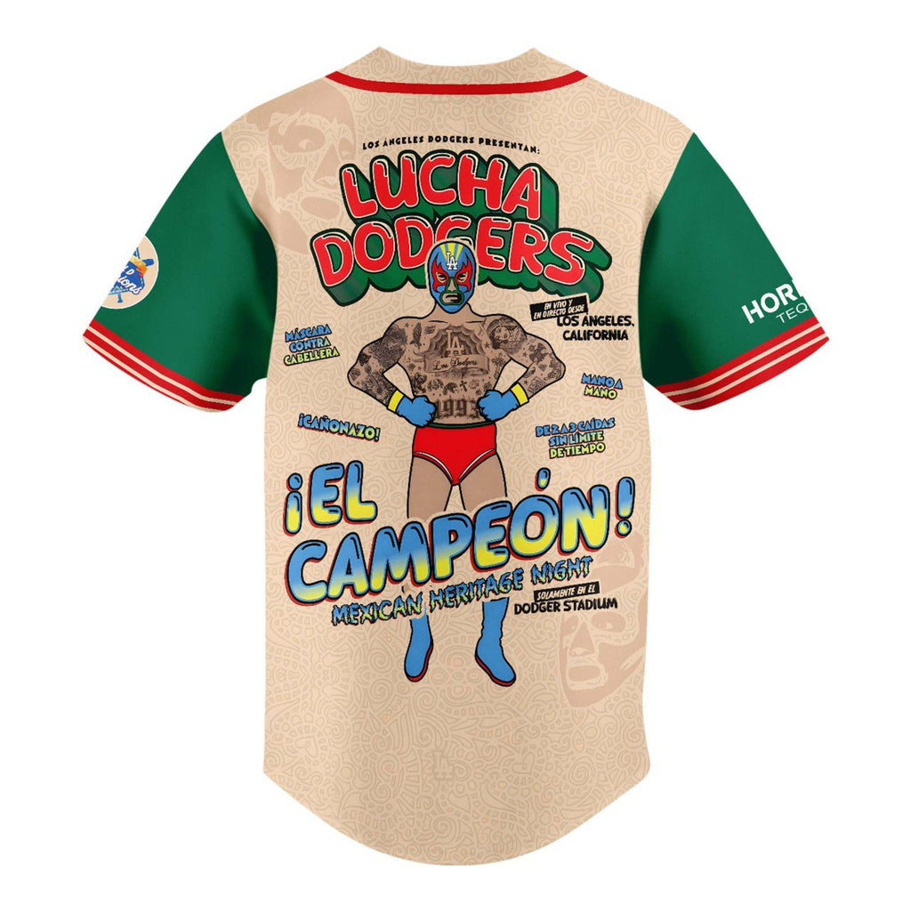 _  Los Angeles Dodger Mexican Heritage Combo Jersey