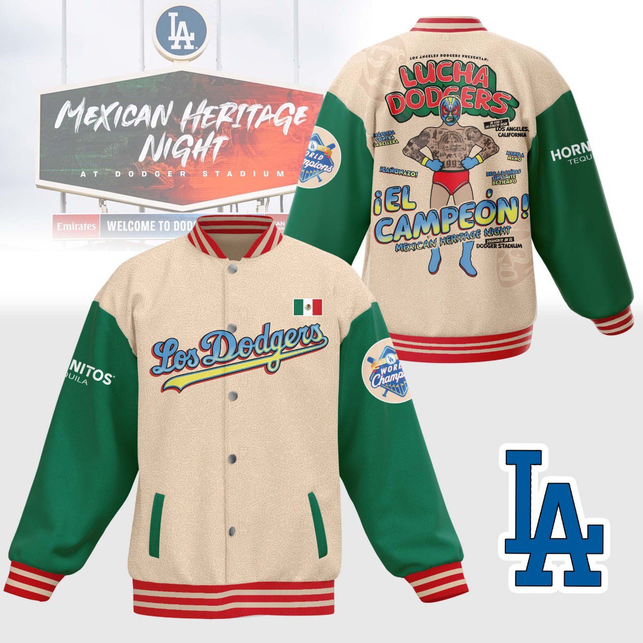 _  Los Angeles Dodger Mexican Heritage Jacket