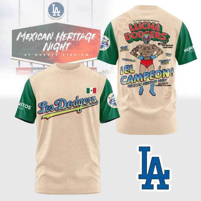 _ Los Angeles Dodger Mexican Heritage Combo T-Shirt