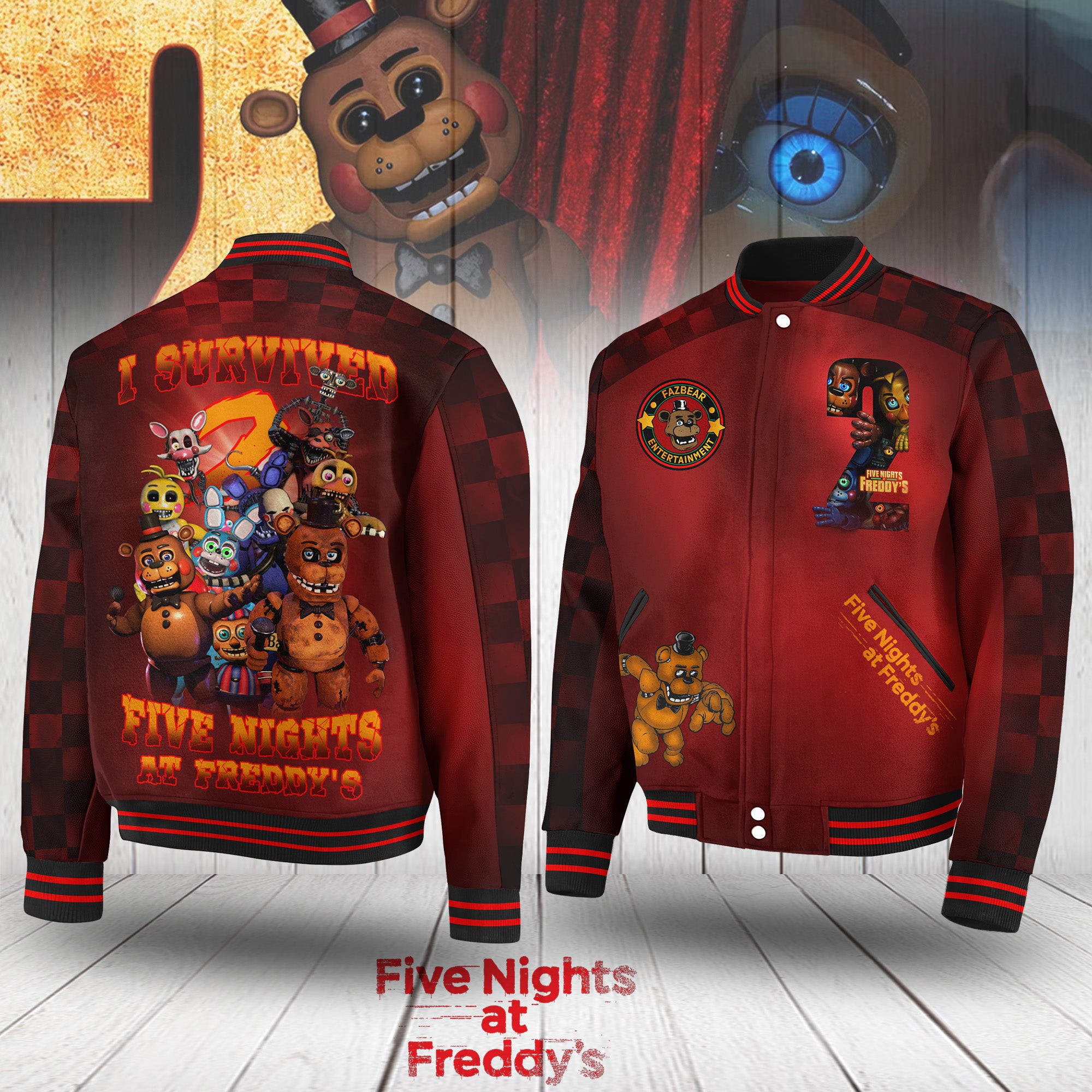 Premium 5NAF Edition Baseball Jacket