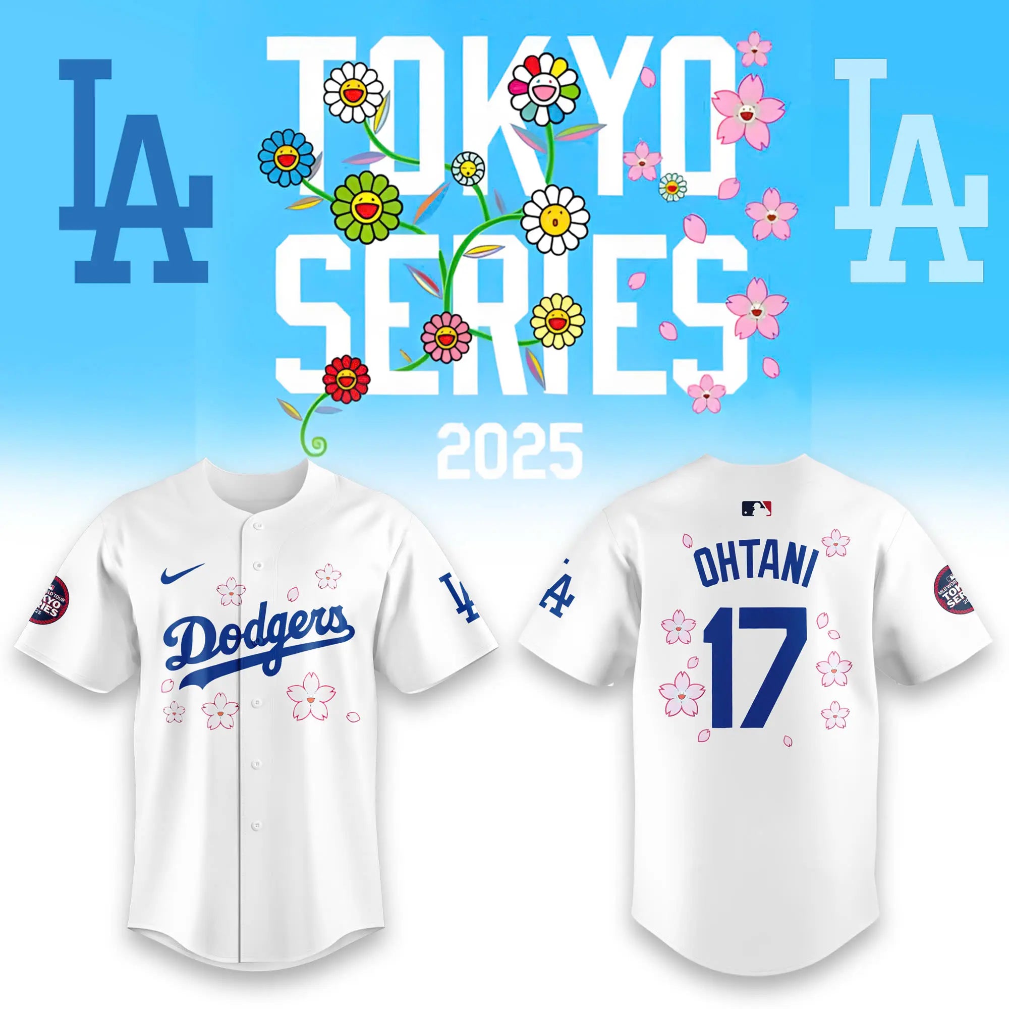 _ Los Angeles Dodgers Tokyo Series 2025 Jersey | White